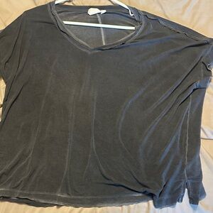 White Crow Charcoal V-Neck Tee